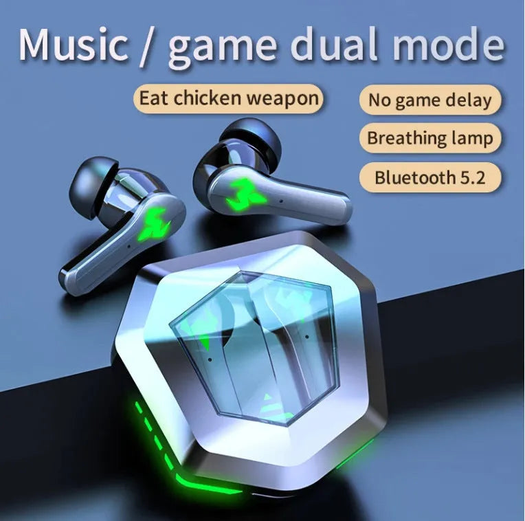 Black N35 Gaming Bluetooth wireless in-ear headset with private mould earplugs.