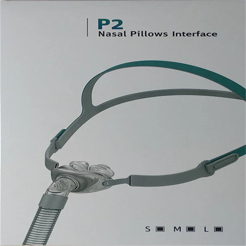 Ventilator nasal pillow mask replacement set with silicone cushion and thickened headband