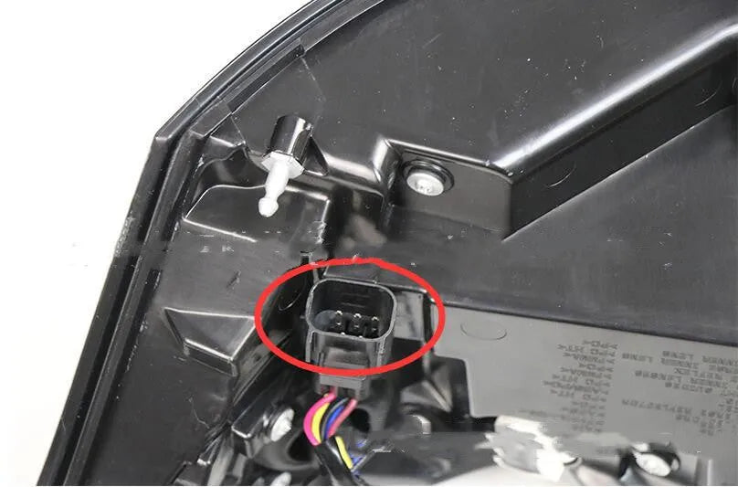 A pair of red LED brake lights for car rear bumper mounting.