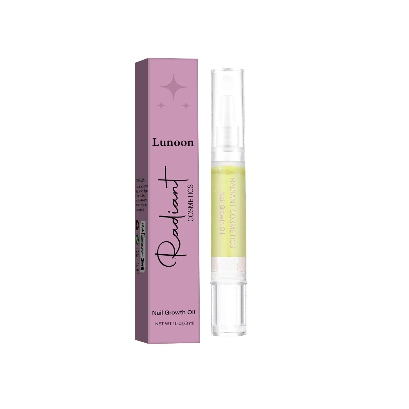 3ml nail growth treatment oil bottle for wash-free application
