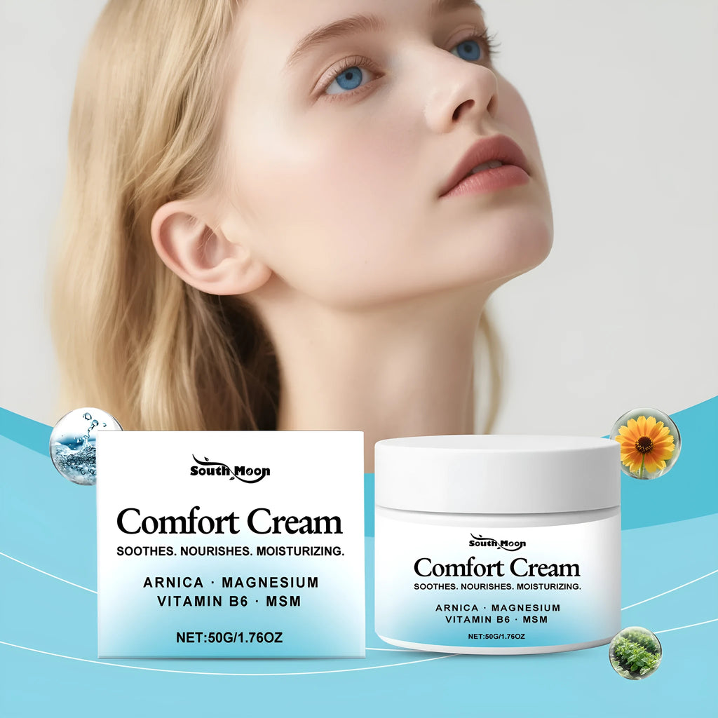 50g moisturising cream jar with Shanjinchehua Pyridoxine Menthol ingredients for hydrating skin care