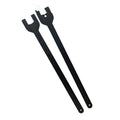 Land Rover fan wrench set with 36mm spanner and 40mm spanner with hole made from alloy steel.