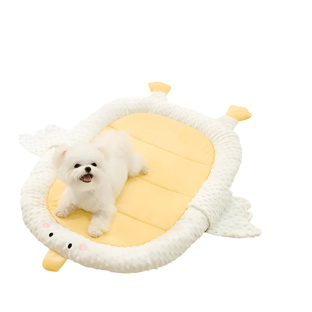 Bedsure grey orthopedic dog bed with removable cover in large size