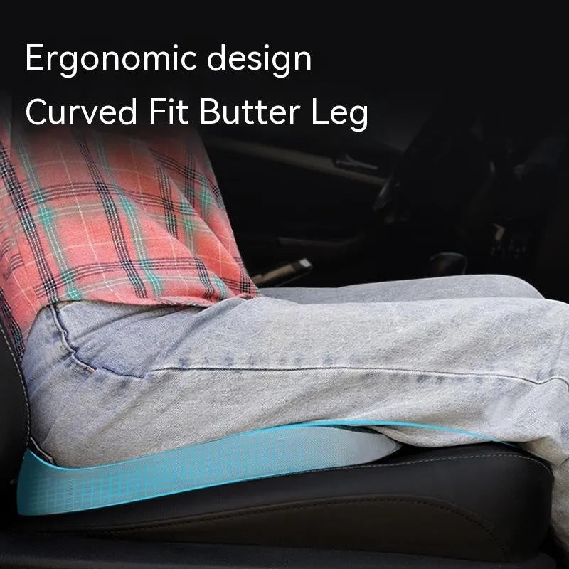 Curved bevel seat cushion with memory foam core for anal and tailbone support in multiple colour options