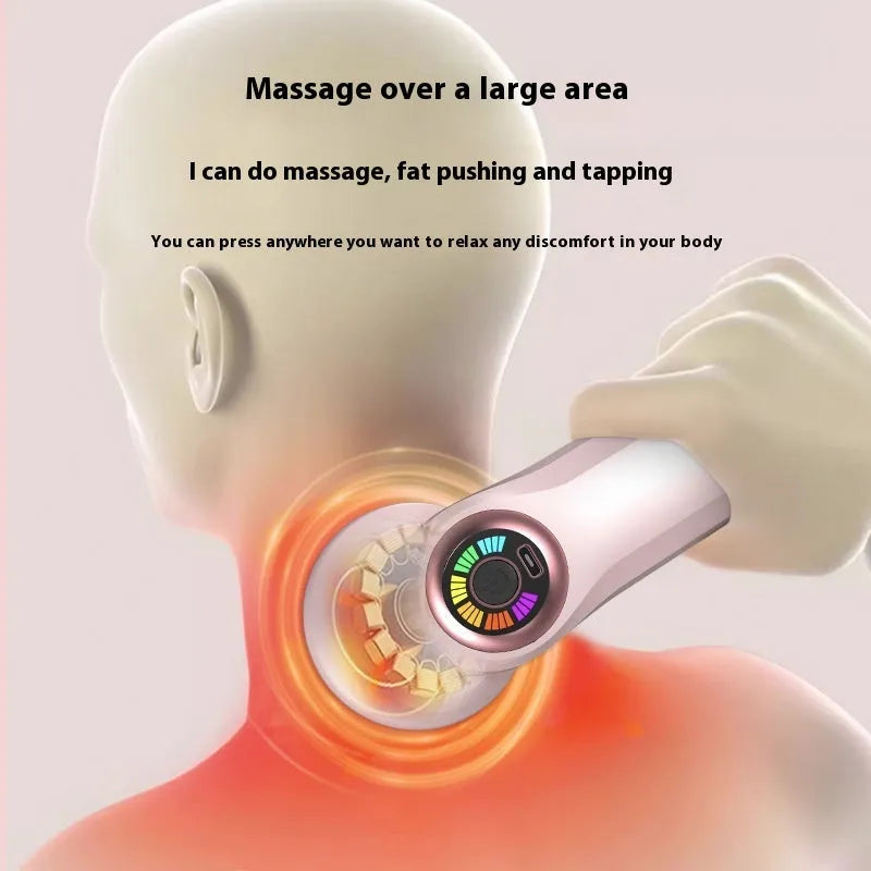 USB electric massager in pink, white, or black colours for spine, back, and leg massage.