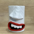 Colourful American-style resin tissue box holder desktop ornament measuring 8.5 by 14.6 centimetres.