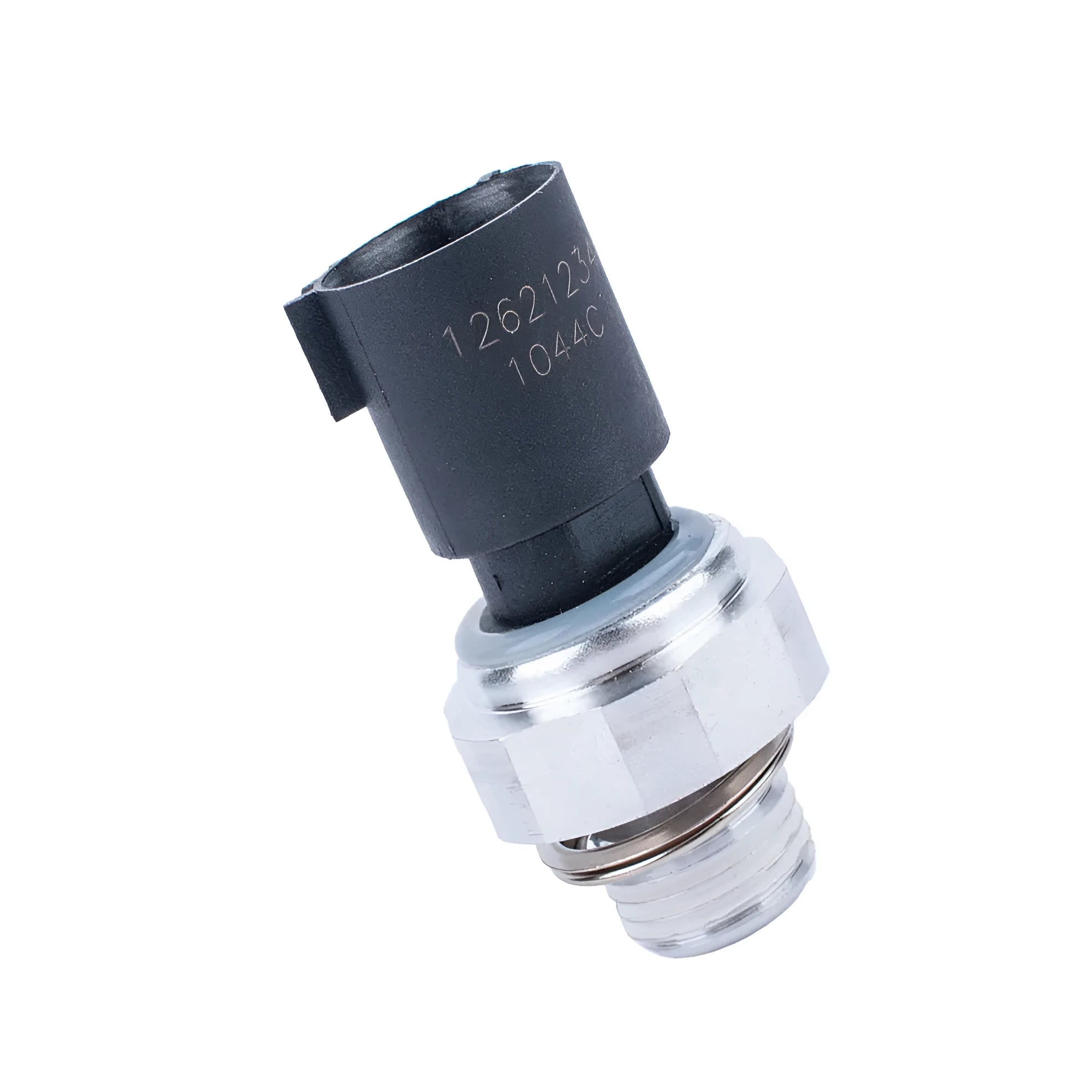 Silver automobile fuel pressure sensor with simple design for fuel system pressure monitoring