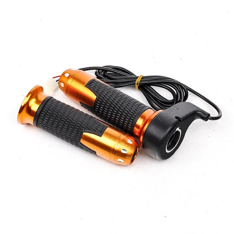 Plastic three-wheel electric car modification accelerator handle with 3-wire plug and choice of coloured finishes.