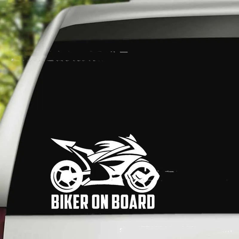 Reflective PET safety sticker for motorcycle or car in assorted colours and two size options.