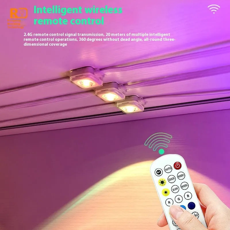 Outdoor eaves light string with planets design and IP67 waterproof rating for courtyard decoration