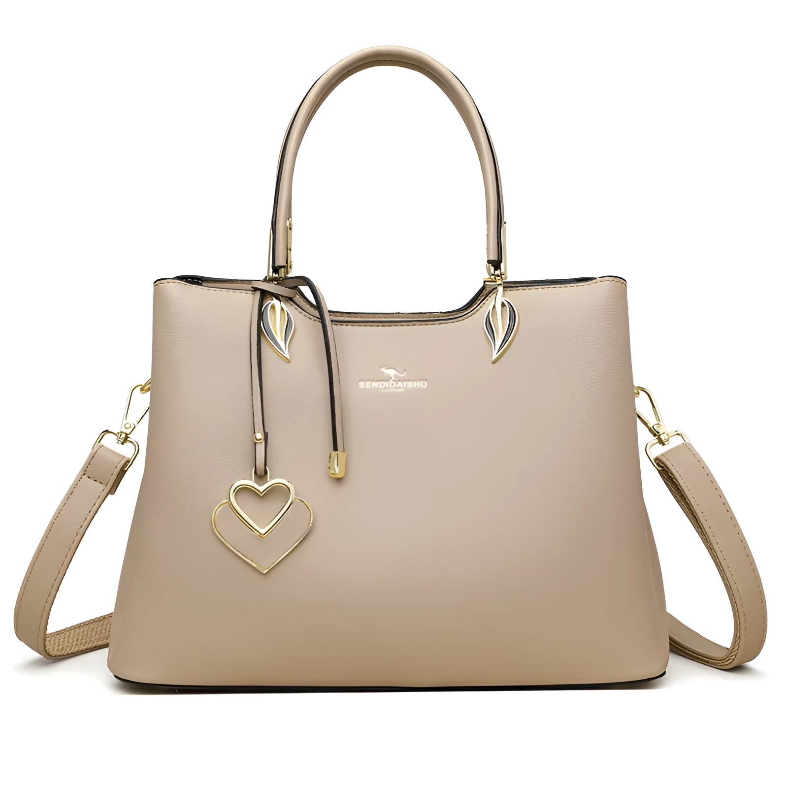 Women's PU shoulder messenger bag with multi-layer compartments in various colour options