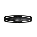 Black nylon child car seat belt buckle clip for 5-point harnesses
