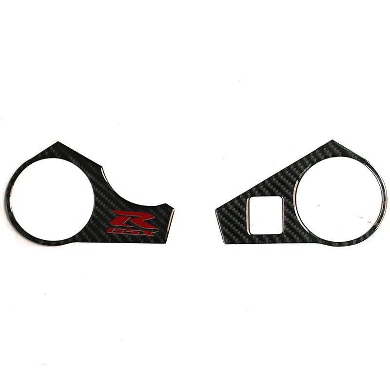 Black carbon fibre pattern adhesive sticker for SUZUKI GSXR1000 L1 motorcycle upper connective plate
