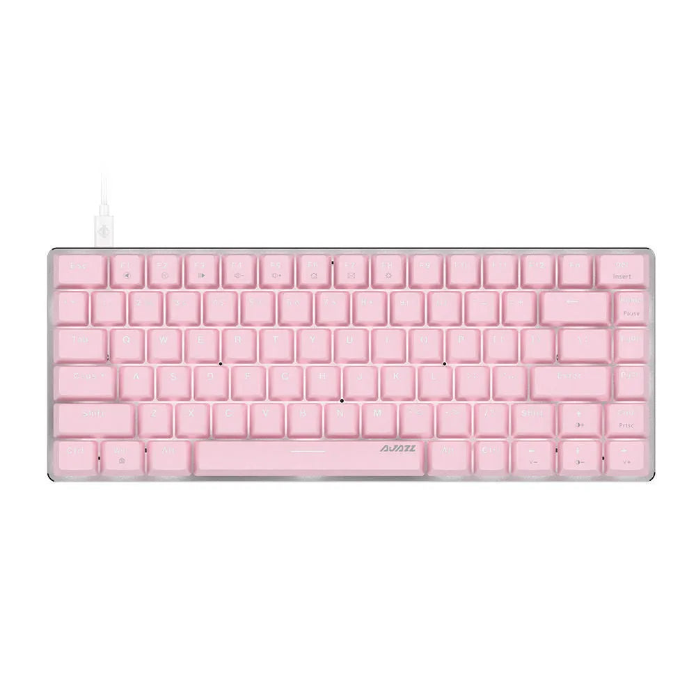 82-key mechanical keyboard with white backlight illumination and metal construction