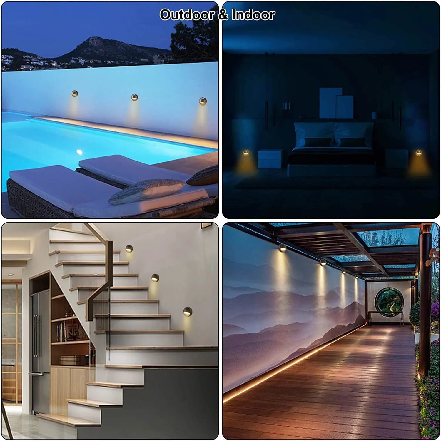 Low voltage outdoor garden step light with IP67 waterproof rating and adjustable colour temperature