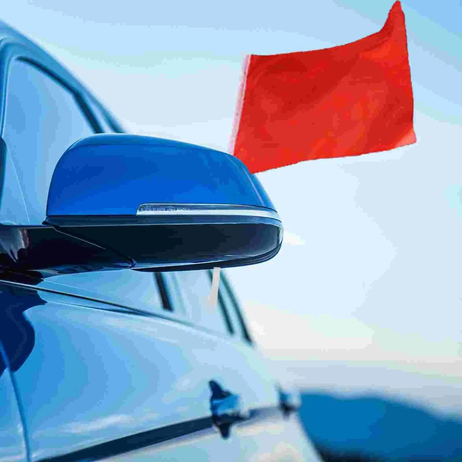 Ten white PP plastic car window flag pole holders with clip mounts.