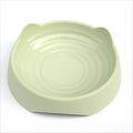 Blue ceramic dog slow feeder bowl with maze design and raised cups for slowing down fast eating.