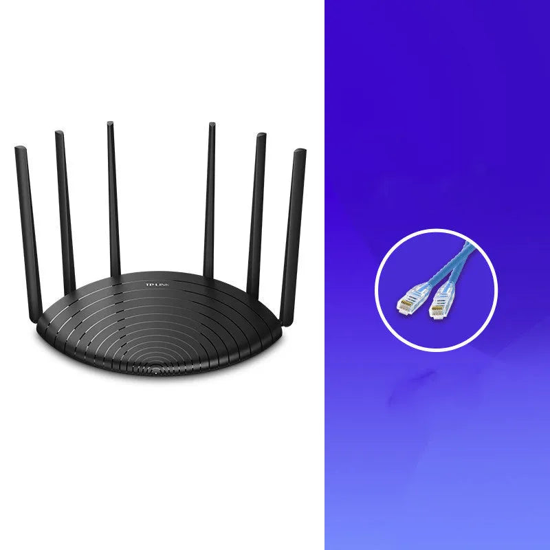 AC1900 gigabit wireless router with multiple Ethernet ports and compact rectangular design
