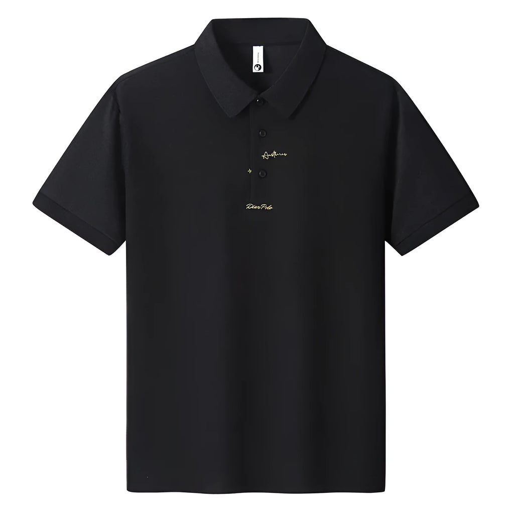 Men's casual cotton t-shirt with letter pattern in loose fit short sleeve style