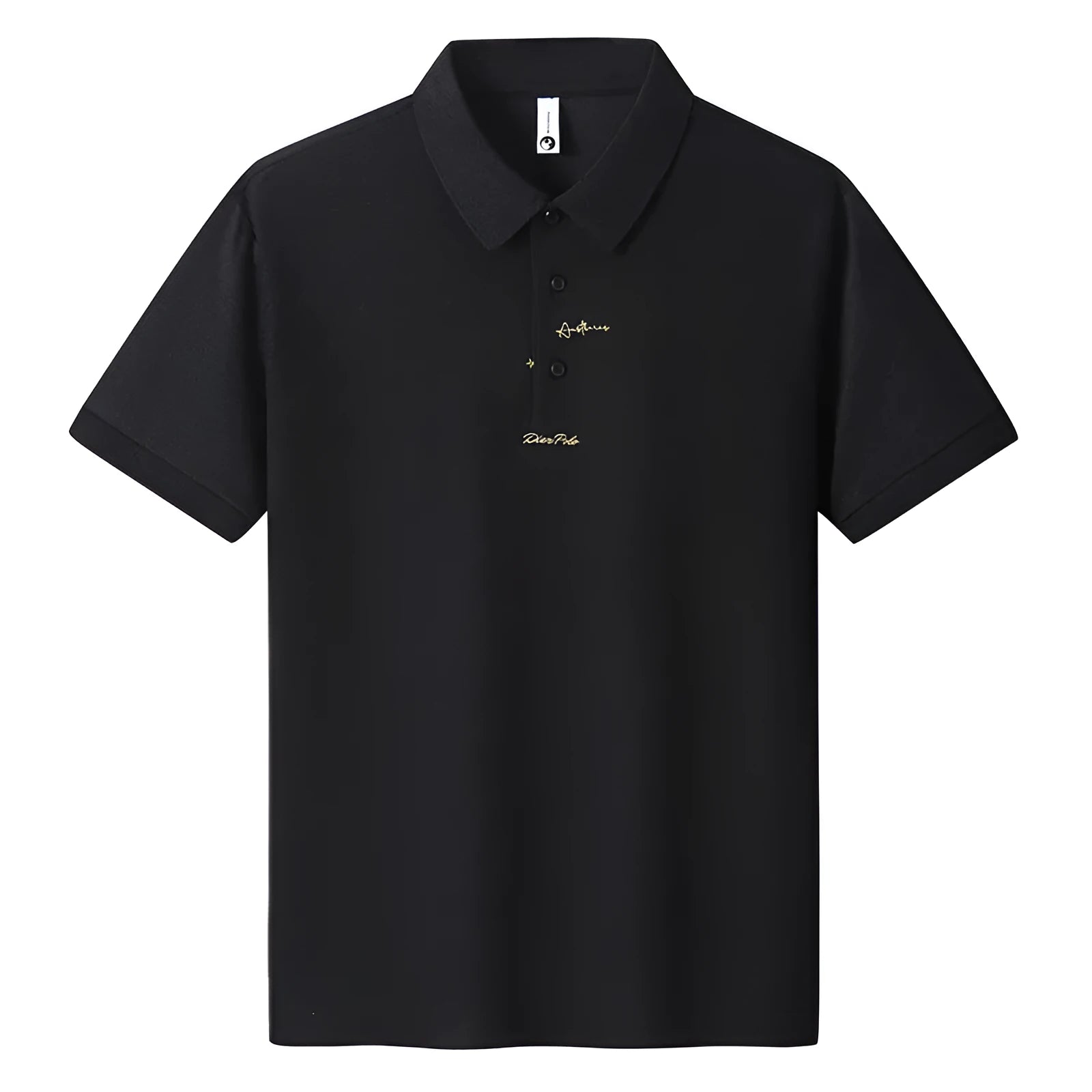Men's casual cotton t-shirt with letter pattern in loose fit short sleeve style