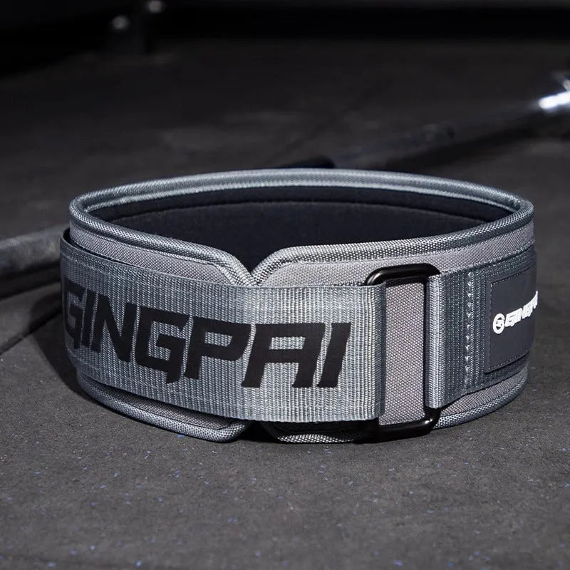 Abdominal exercising waist protection belt for weightlifting and power training