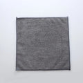 Grey square microfibre kitchen cleaning cloth for oil and grime on pots and bowls