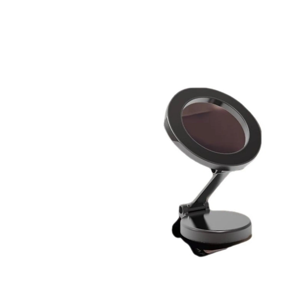 All-metal foldable magnetic car phone holder in Qian colour mounted on vehicle dashboard