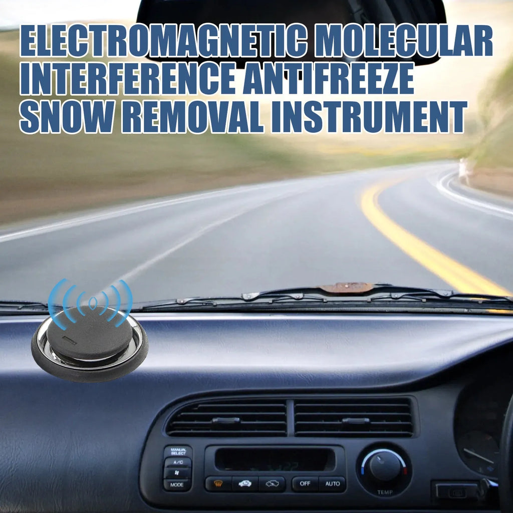 Compact black portable car deicing instrument for windscreen snow melting and ice removal