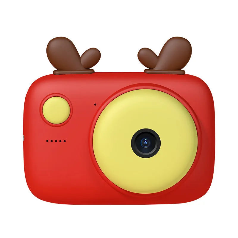 A2 Kids Macaron style digital camera in green colour, showing front and rear lenses and 2.4 inch screen.