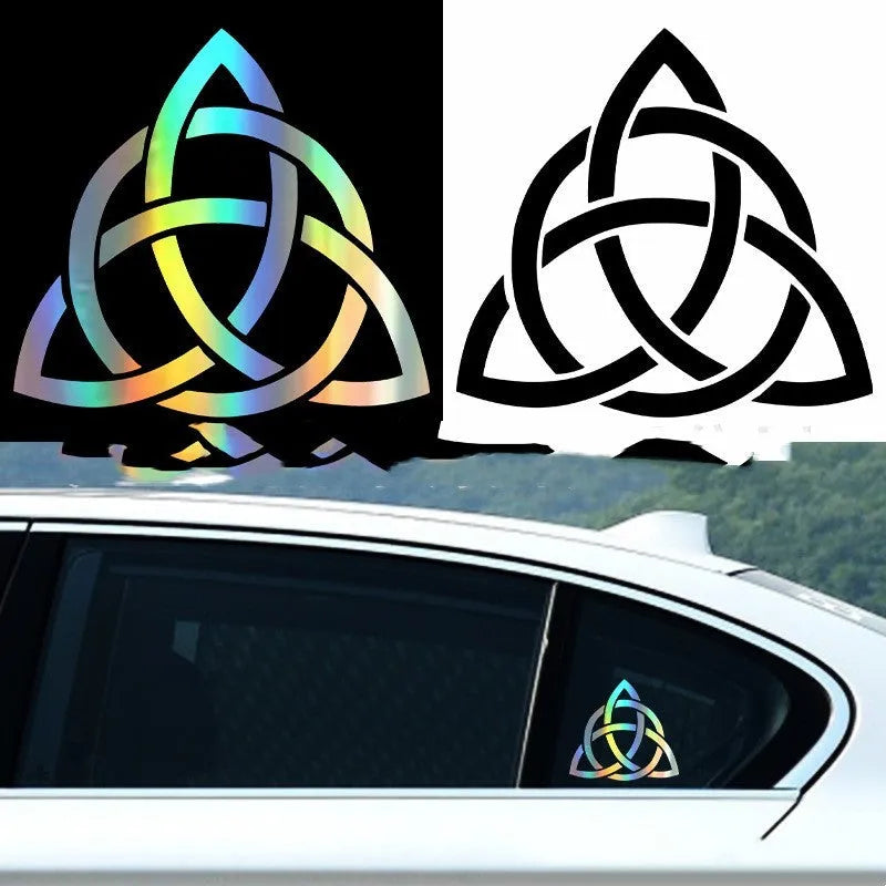 Funny text automotive vinyl sticker decal for car bumper or body in black, white, or laser colour options.