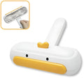 Portable pet hair remover with yellow duck design and reusable brush roller for furniture car seats clothing