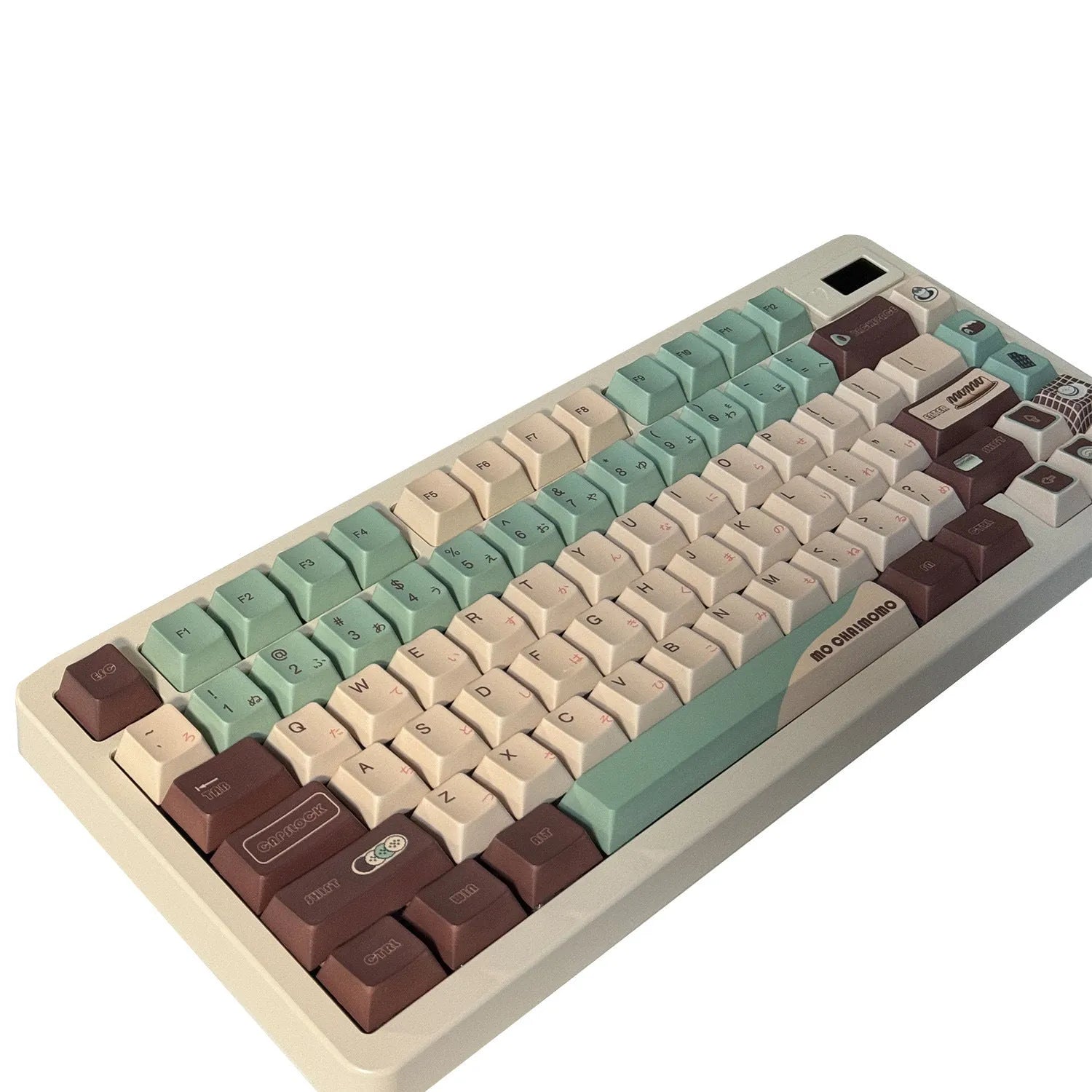 Craft Key CAP Matcha theme keycap set for cross satellite shaft mechanical keyboards.