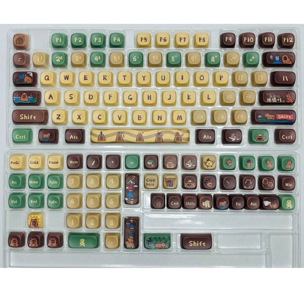 Capabala 130-key ABS plastic mechanical keyboard keycap set for Cherry MX switches