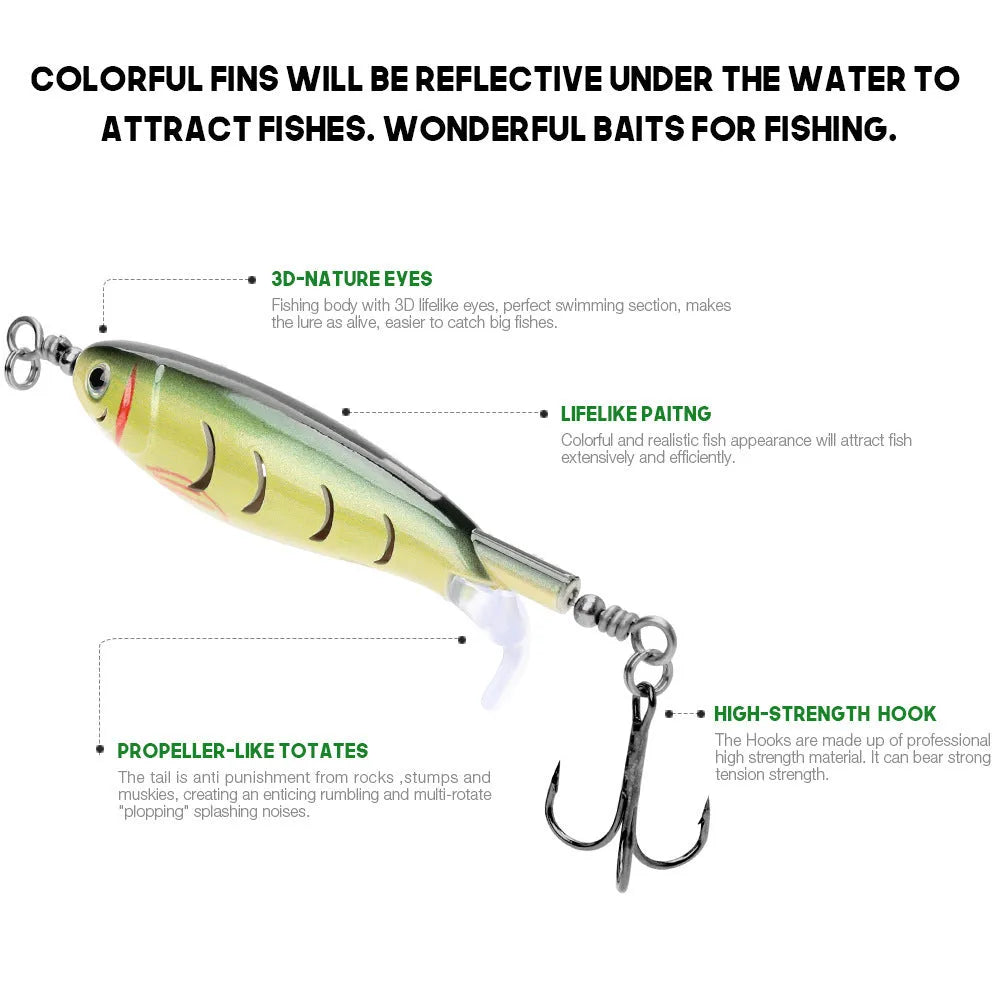 7.5cm road fishing bait lure in bionic design with multiple colour options