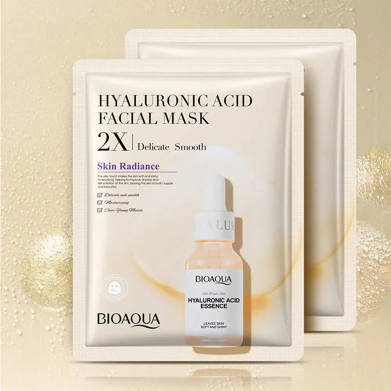 Collagen hyaluronic acid facial sheet mask 30g gel formula in white packaging