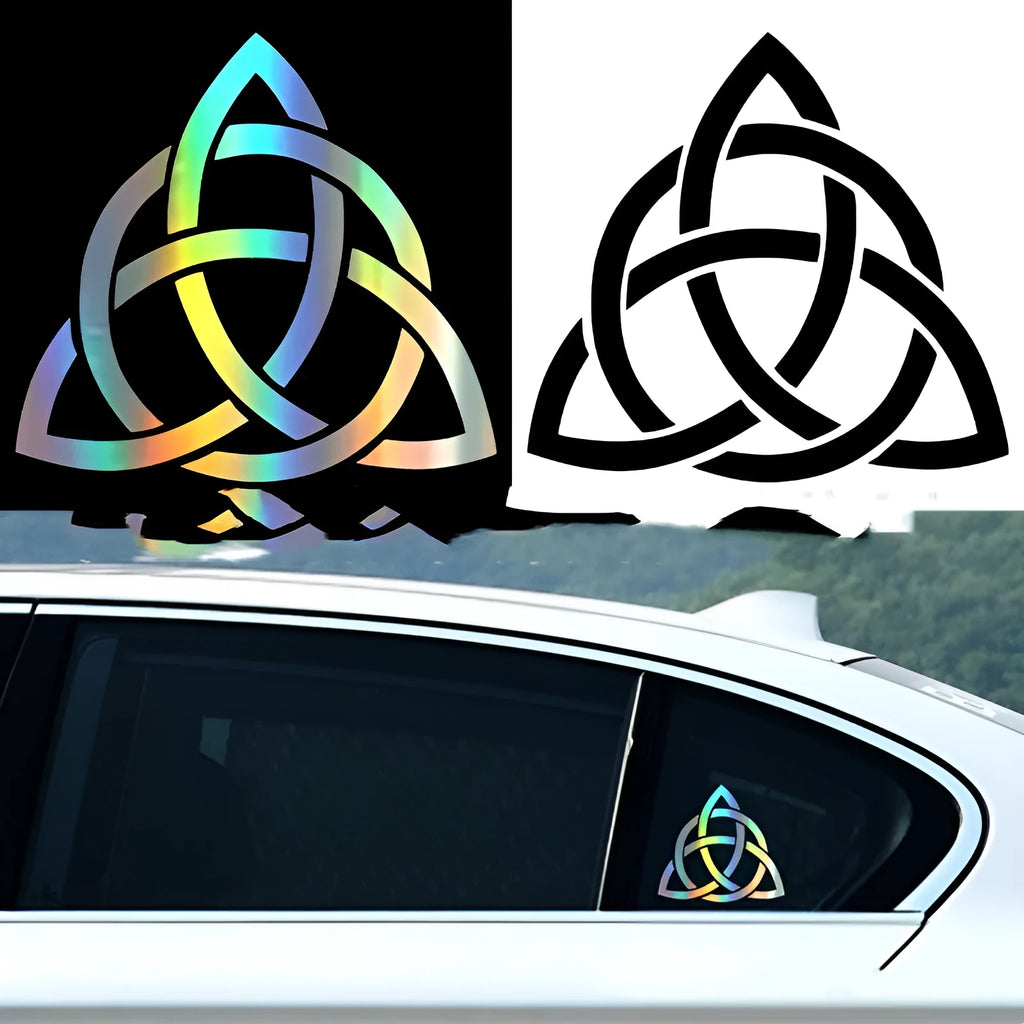 Funny text automotive vinyl sticker decal for car bumper or body in black, white, or laser colour options.