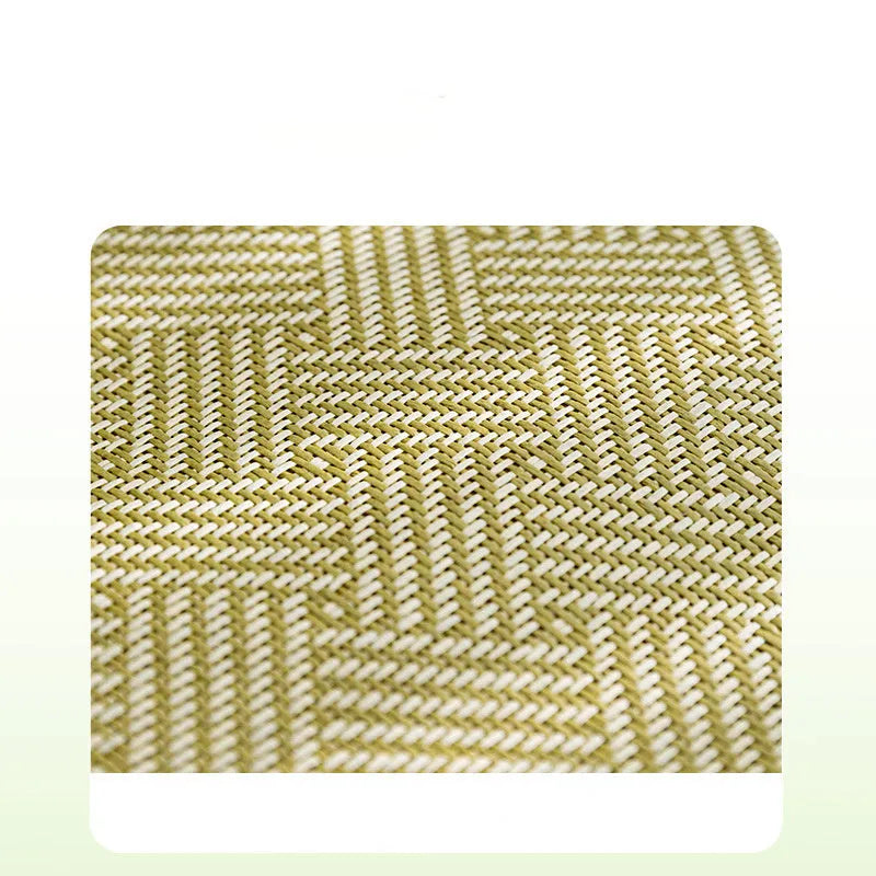Green fruit backrest pet cushion bed for a dog, showing its nest-like shape and soft mat base.