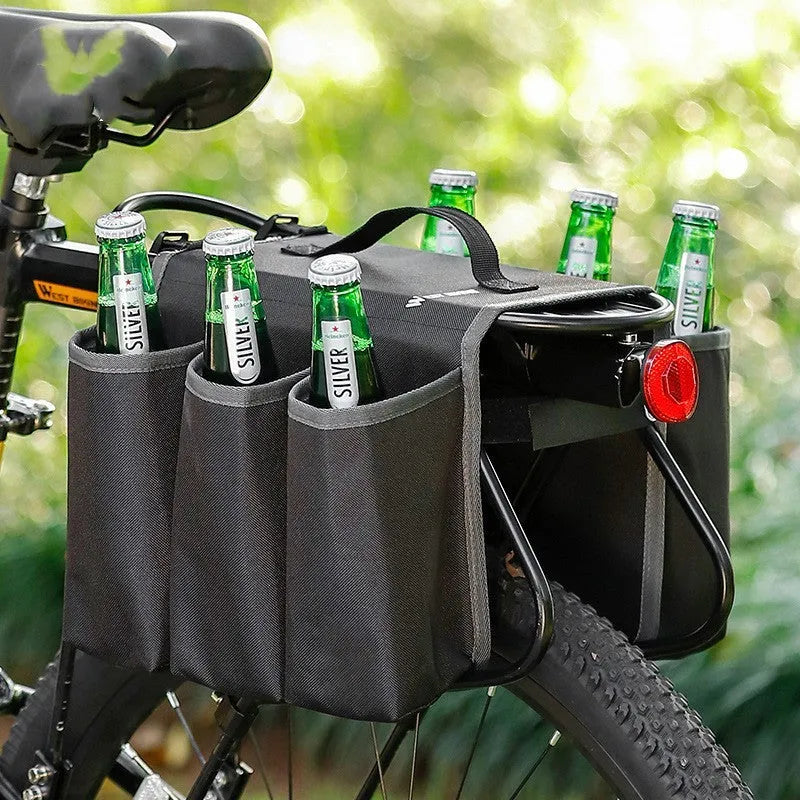 Bicycle double-sided anti-scratch drink pack in black or orange colour with 2L capacity