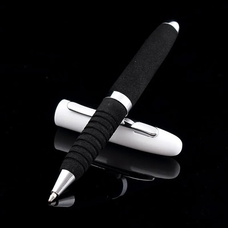 EVA metal cap mini ballpoint pen with 1.0mm bullet tip showing seven colour options