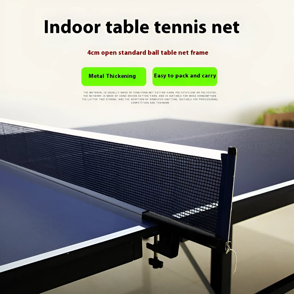 Table tennis post with universal thickened clip and indoor open grid table colour