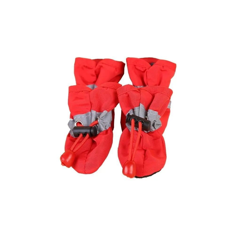 Four seasons breathable cloth dog shoes with soft sole in multiple colour options