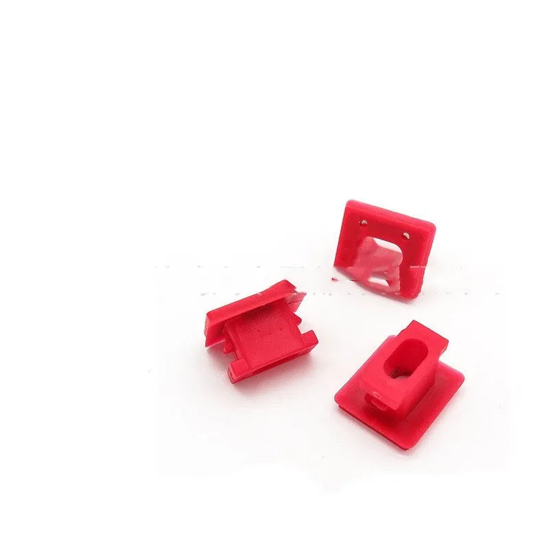 Ten black plastic BMW interior trim panel snap clips for E46 3 Series and E83 X3 models.