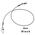 Anti-bite steel wire fishing accessories with double buckle pin in 54cm length