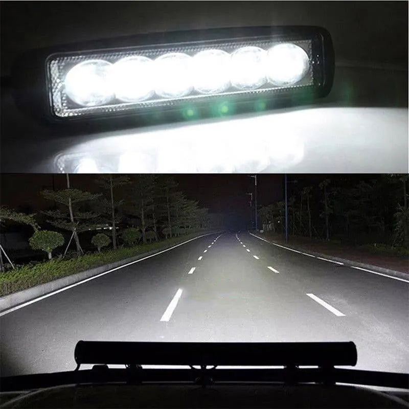 Black auxiliary LED spot light with die-cast aluminium shell for vehicle mounting