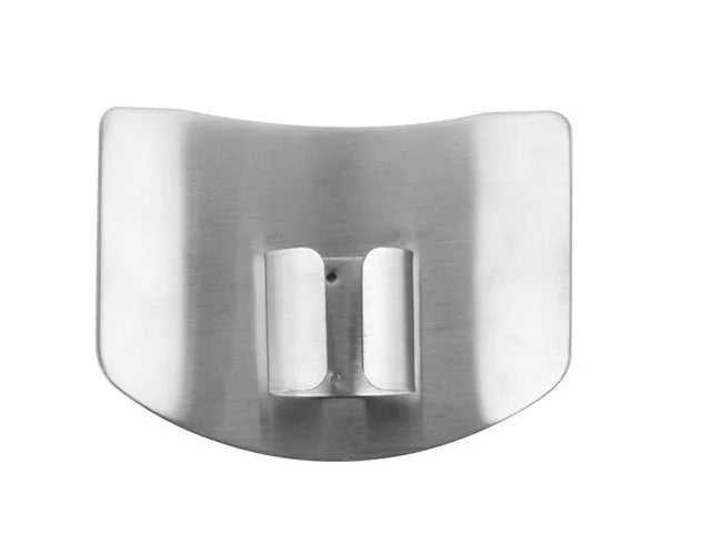 Stainless steel finger guard for kitchen cutting protection in single and double finger sizes