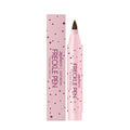 Freckle pen cosmetic tool for creating artificial freckles in dark brown and light brown shades
