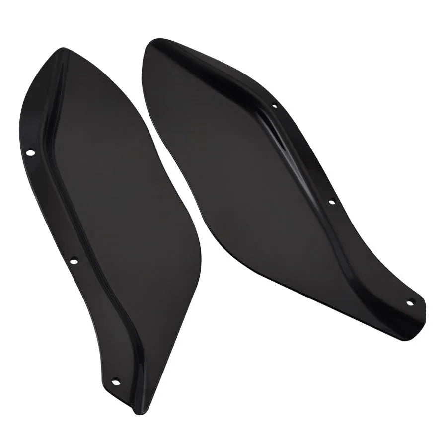 Harley-Davidson motorcycle wind deflector side wings in black and transparent colours