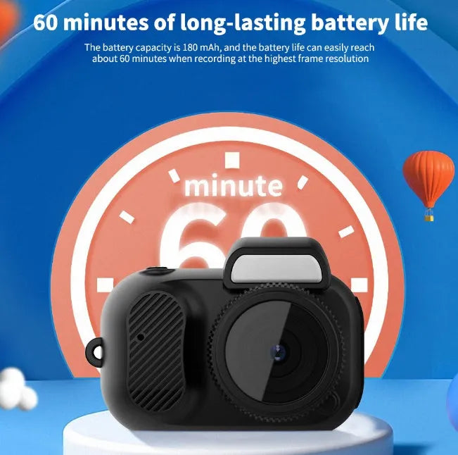 Black Y3000 HD outdoor sports camera with display screen, shown with a memory card.