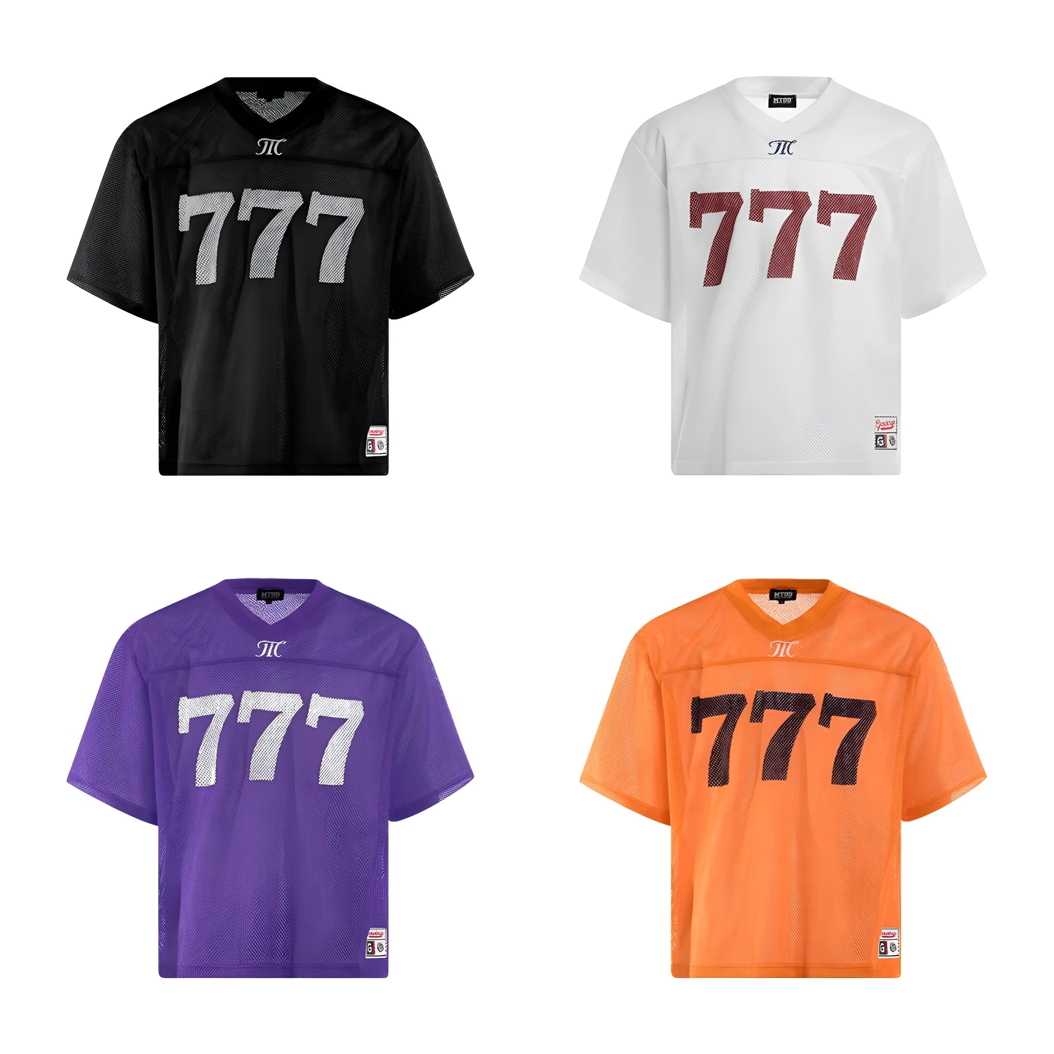 Men's loose fit summer t-shirt in black, white, purple and orange colour options
