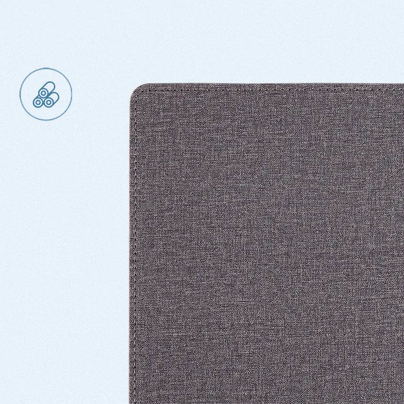Wireless charging mouse pad with mobile phone holder in PU leather, 320mm x 260mm size